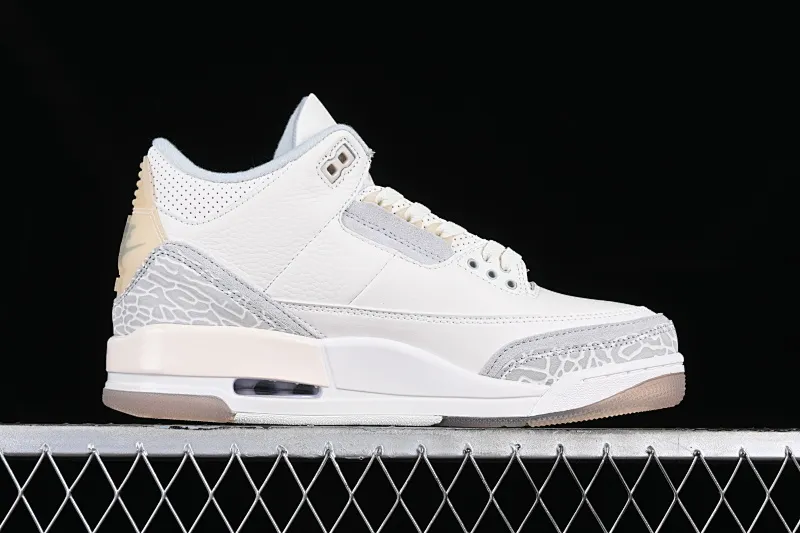 All categories Air Jordan Jordan series basketball shoes Air Jordan 3 L version Air Jordan 3 "Craft Ivory" AJ3 Joe 3 ivory white FJ9479-100